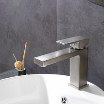 Bathroom Faucet To Vessel Sink Basin Mixer Tap Brushed Nickel Aqt0029 - £76.62 GBP