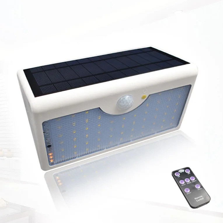 60 LED Solar Security Lights 5 Modes With Controller Motion Sensor Light Super B - £79.06 GBP
