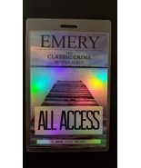 EMERY / THE CLASSIC CRIME - ORIGINAL USA 2016 TOUR LAMINATE BACKSTAGE PASS - $40.00
