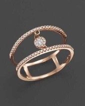 1.40Ct Taglio Rotondo Zirconi Diamante Enhancer Fede Nuziale 14K Oro Rosa Finire - £85.71 GBP