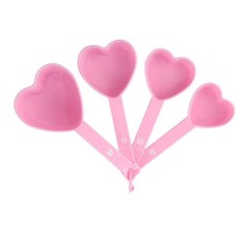 Dollar Tree Set of 4 Pink Heart Measuring Cups Brand New - £10.27 GBP