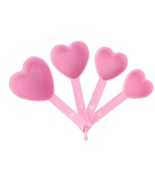 Dollar Tree Set of 4 Pink Heart Measuring Cups Brand New - £10.15 GBP