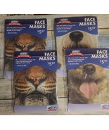 Four (4) Unibody ~ Soft Stretch ~ Face Masks ~ One Size ~ Animal Masks ~... - $284.80 MXN