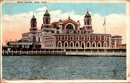 Vintage Postcard~Ellis Island, New York, N.Y.~c1925~Unposted-BK51 - £3.11 GBP