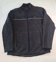 Solaris Tech Performance Wool Blend Full Zip Sweatshirt Jacket Size L Gray/Black - $34.53