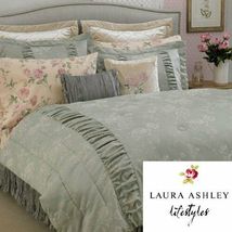 Laura Ashley Rosecliff Floral Pink Roses Standard Pillowcase - £17.43 GBP