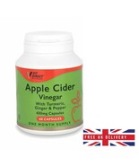 Apple Cider Vinegar with turmeric ginger pepper 400mg 60 capsules weight... - $122.94 MXN