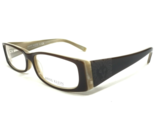 Anne Klein Eyeglasses Frames AK 8058 159 Brown Beige Rectangular 54-14-135 - $51.22