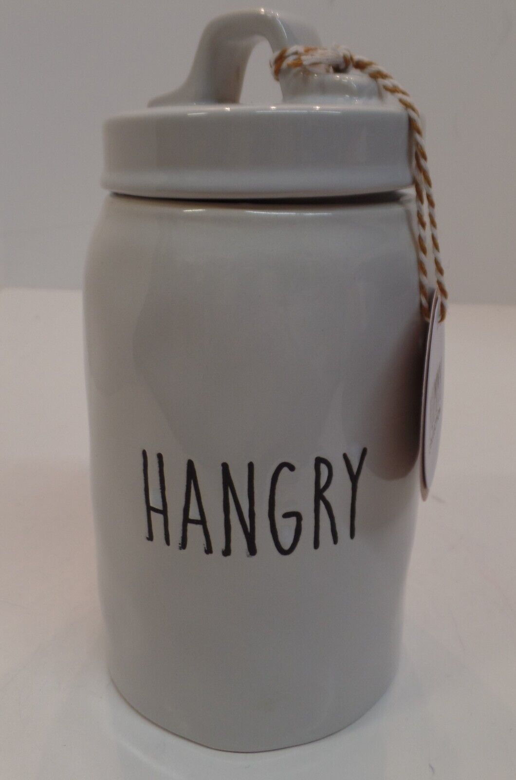 Primary image for Rae Dunn For Yummy Collections Ceramic Stoneware "HANGRY" 2 Pc 45 0z Container