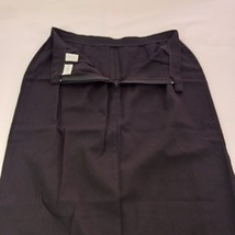 Villager Liz Claiborne Comp Women’s Black Rear Zipper A-Line Pocket Skirt Sz 14 image 10