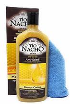 Tio Nacho Shampoo Anti-Edad 415ml (Pack of 2) and Tesadorz Microfiber Cloth - $34.25
