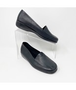 A2 by Aerosole Womens Black Leather Slip on Flat Size 7.5 NEW - £20.29 GBP