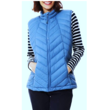 ORVIS Women's Quilted Puffer Vest Size-M Blue - $49.48