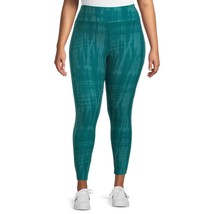 Terra &amp; Sky Women’s Plus Size Fitted High Rise Printed Leggings, Plus Size New - £8.80 GBP