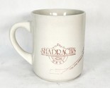 Vintage White Shadrach&#39;s 747 Deli Restaurant Coffee Mug Restaurantware Cup - £15.72 GBP