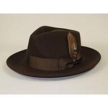 Bruno Capelo Hat Australian Wool Fedora Teardrop Crushable Bel Air BL594 Brown image 6