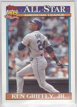 M) 1991 Topps Baseball Trading Card - Ken Griffey Jr #392 - £1.54 GBP