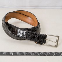 Lusso Alligatore Coccodrillo Cintura Pelle Uomo Fashion Casual - £129.43 GBP