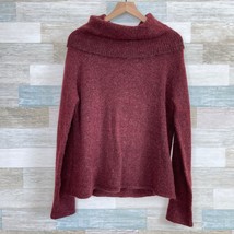 Jillian Jones Kid Mohair Wool Funnel Neck Sweater Red VTG Womens Large P... - £55.23 GBP