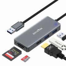 Usb To Hdmi Adapter, 5-In-1 Usb Hub 3.0 With Hdmi 1080P For Extended Mon... - £43.25 GBP