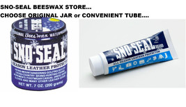 SNO-SEAL BeesWax Original Jar or Tube Wax Waterproof &amp; Protect Boot Shoe Leather - £19.32 GBP+