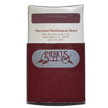 Americus Sheraton Washington DC Hotel Resort Match Book Matchbox - £3.86 GBP