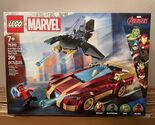 LEGO Super Heroes: Iron Man Car &amp; Black Panther Vs. Red Hulk (76310) New... - $28.67