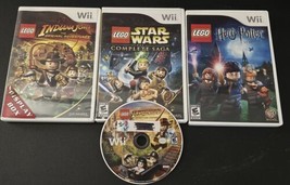 LEGO Bundle Lot: Indiana Jones 1 &amp; 2, Star Wars, Harry Potter! Nintendo Wii! - £14.18 GBP