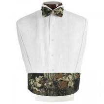 Hunter&#39;s Camouflage Cummerbund and Bow Tie Set - £61.65 GBP