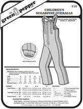Children's Sugarpine Overalls Snow Pants Coveralls #110 (Sewing Pattern Only) - $7.00