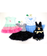 NEW Toddler Girls Clothes Size 24M (Bundle of 3 Dresses + 1 Denim Overal... - £9.88 GBP