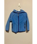 Hanna Andersson Mid-weight Hooded Fleece, Light Blue/Navy Trim - Sz 3 (9... - $27.43 CAD