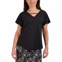 Tranquility by Colorado Clothing Ladies&#39; Size Large, Short Sleeve Top, Black  - £14.42 GBP