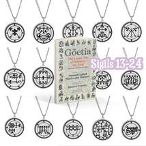 Silver Necklace Of Demon Sigil From The Lesser Key Of Solomon | Goetia Magick Pe - £14.05 GBP