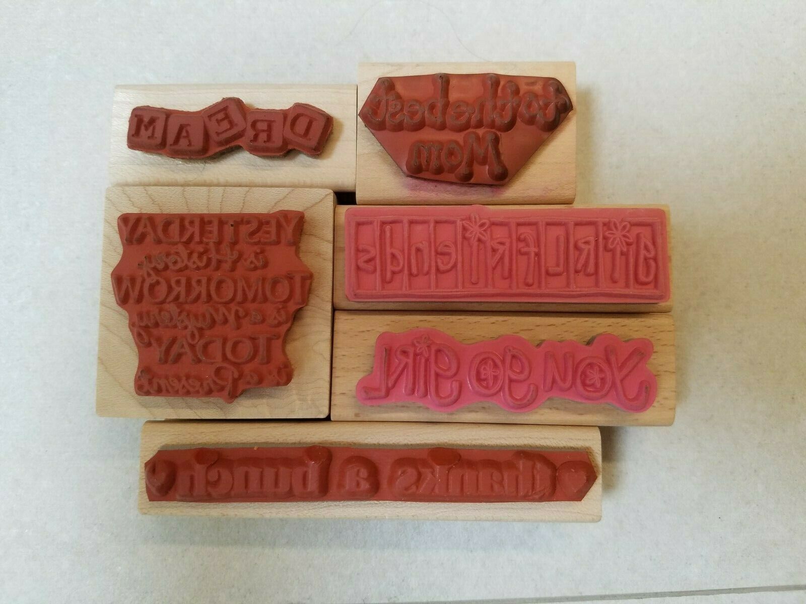 GREAT SELECTION OF WOOD & RUBBER SAYING STAMPS YOU WON'T WANT TO MISS! Item image 2