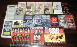  Vhs Video Lot Cnn Cold War Politics Stalin WW2 Eastern Front Communism Tapes - £90.24 GBP