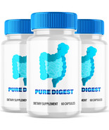 3 Pack Pure Digest Probiotic Gut Health Formula Enhance Digestive Function - $136.74 CAD