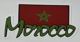 Morocco Title Die Cut Scrapbook Embellishment Junk Journal Disney Travel - £2.59 GBP