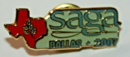 SMOCKING ARTS GUILD OF AMERICA Saga 2007 Dallas Convention Lapel Hat PIN... - $9.89