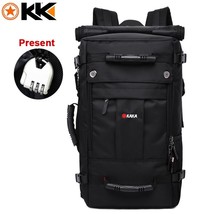 Men Backpack Travel Bag 40L Large Capacity Polyester Waterproof Backpacks Women  - £60.22 GBP