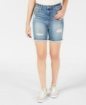 Celebrity Pink Juniors Ripped Denim Bermuda Shorts, Size 0 - £14.84 GBP