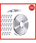 304 Stainless Steel Hose Clamp Kit: 50 FT Cut-to-Fit Strap +24 Fasteners - $1,154.90 MXN