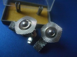 Vintage USSR Soviet Moscow Jewelry Stainless Steel Cufflinks with Origin... - £21.08 GBP