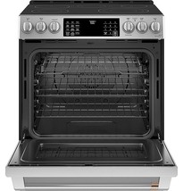 Café - 5.7 Cu. Ft. Slide-In Electric Convection Range Stainless Steel - $1,442.68
