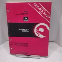 John Deere 4420 Combine Operators Manual OM-H114177 Issue D4 NOS - $19.79
