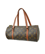 Louis Vuitton Brown Monogram Leather Medium Cylinder Satchel Bag Purse 7... - £180.43 GBP