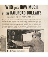 1947 American Railroads Dollar Ticket Breakdownl Advertisement Trains DW... - $553.22 MXN