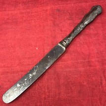 WM Rogers &amp; Son AA Silverplate 9.75&quot; Dinner Butter Knife Roses Flowers S... - £5.44 GBP