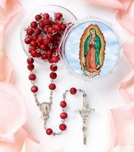 Our Lady of Guadalupe Rose Scented Rosary Sanctified Comes with Free Gift - £33.70 GBP