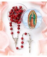 Our Lady of Guadalupe Rose Scented Rosary Sanctified Comes with Free Gift - $774.41 MXN